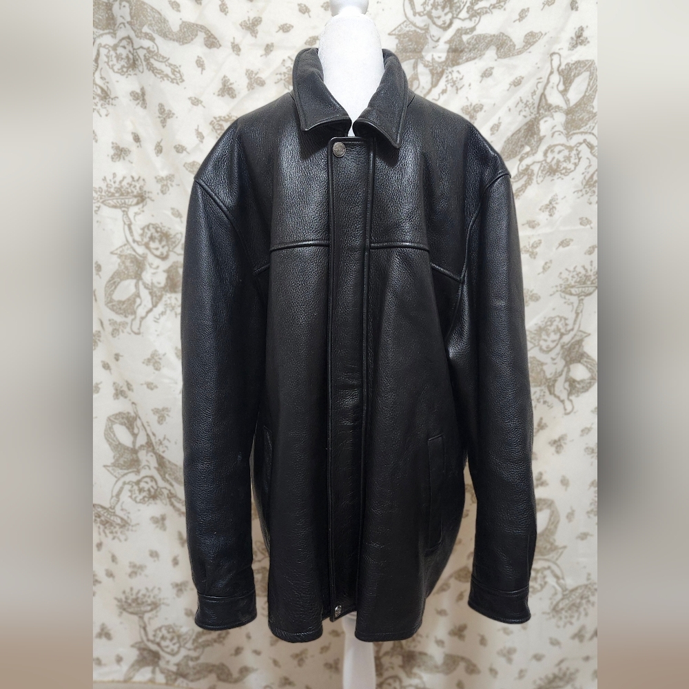Men's Black Leather Jacket